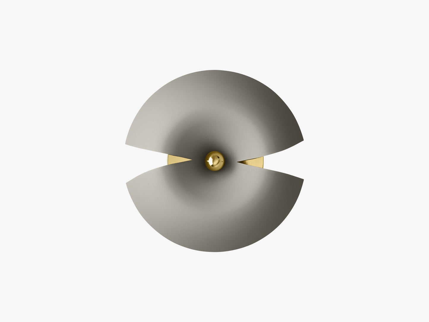 CYCNUS Wall Lamp, Ø45, Taupe/Gold