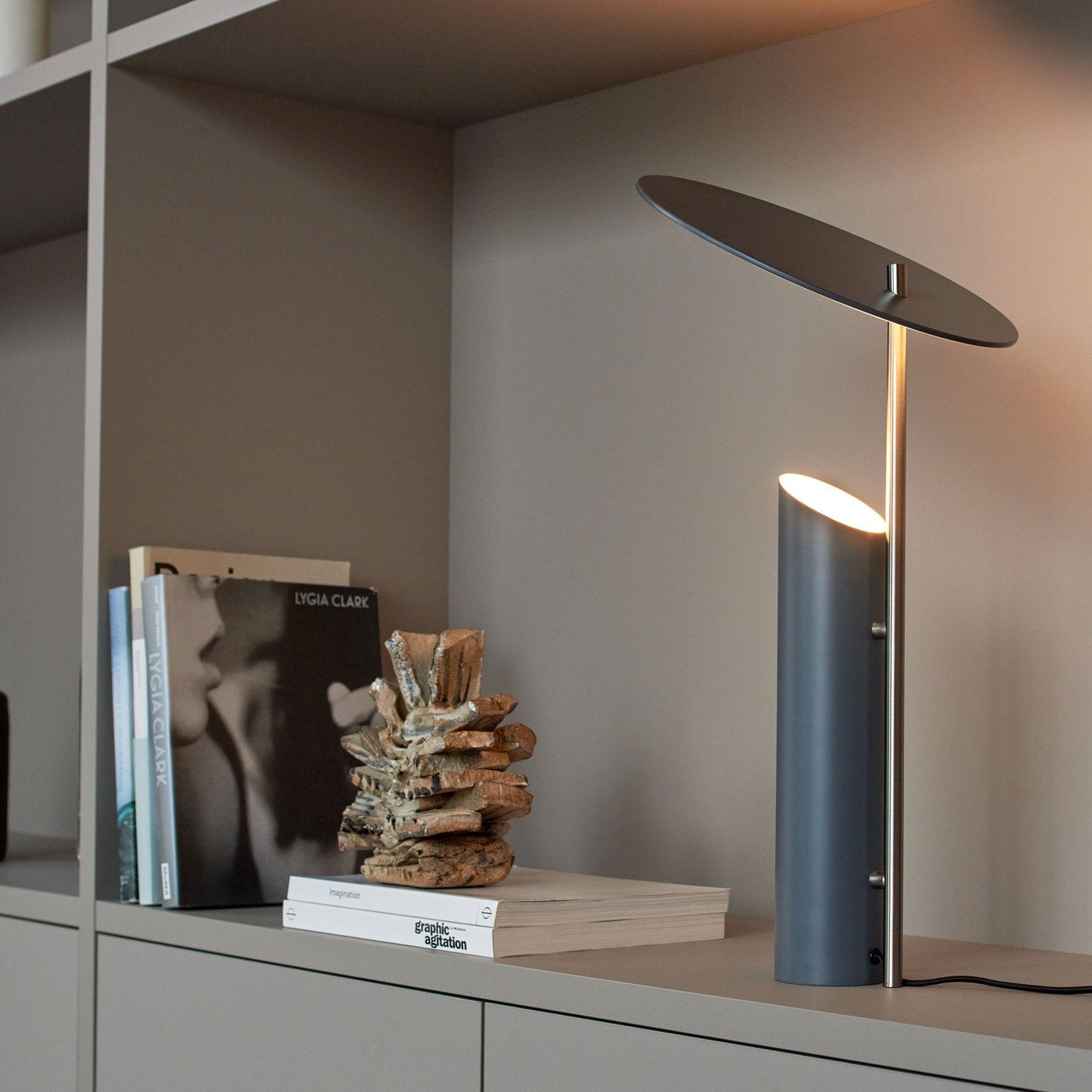 Reflect Table Lamp, Grey