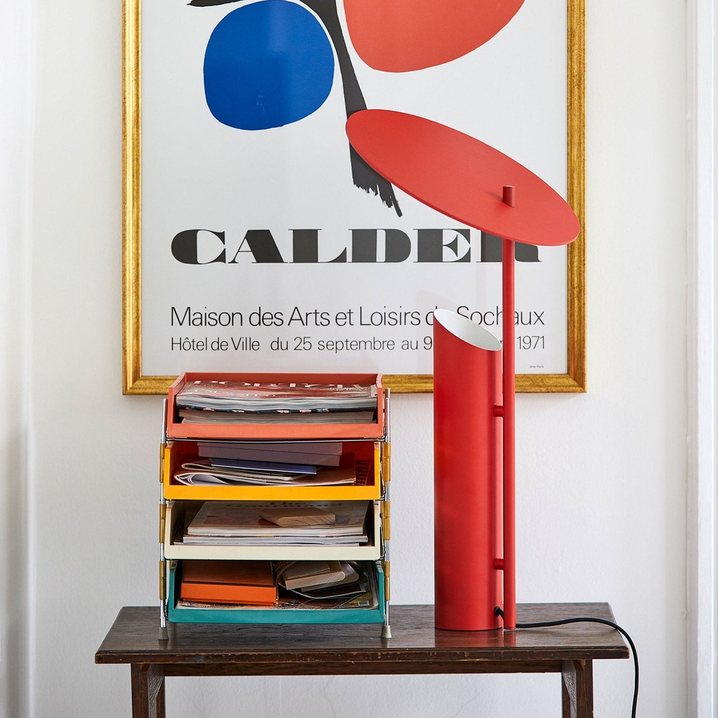 Reflect Table Lamp, Red