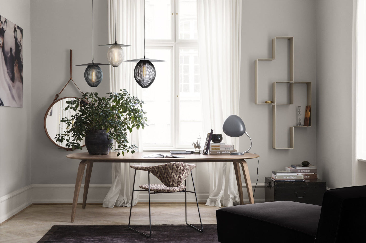 Satellite Pendant - L (Ø27,2), Midnight Black
