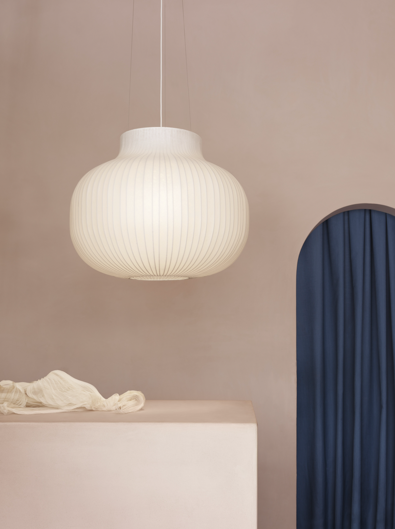 Strand Pendant - Closed - Ø 80, White