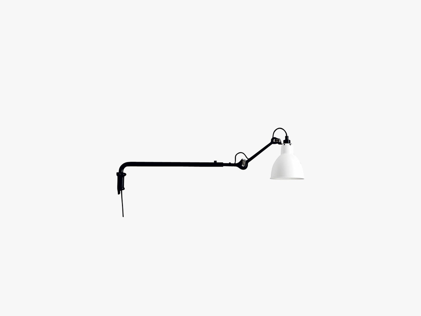 Lampe Gras N203, Mat Sort/Mat Hvid
