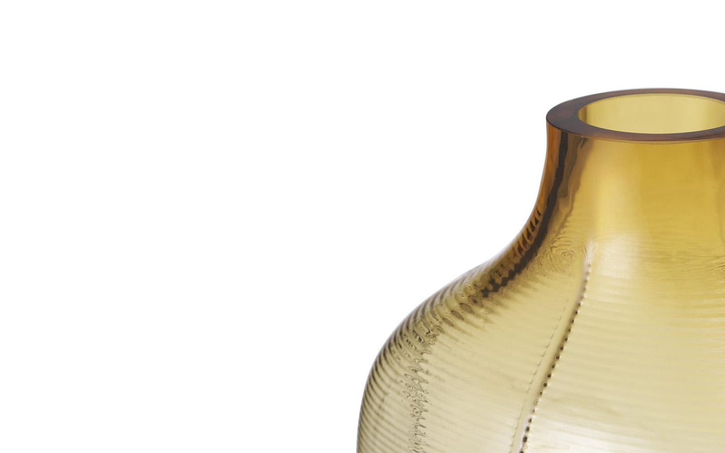 Step Vase H31 cm, Brown