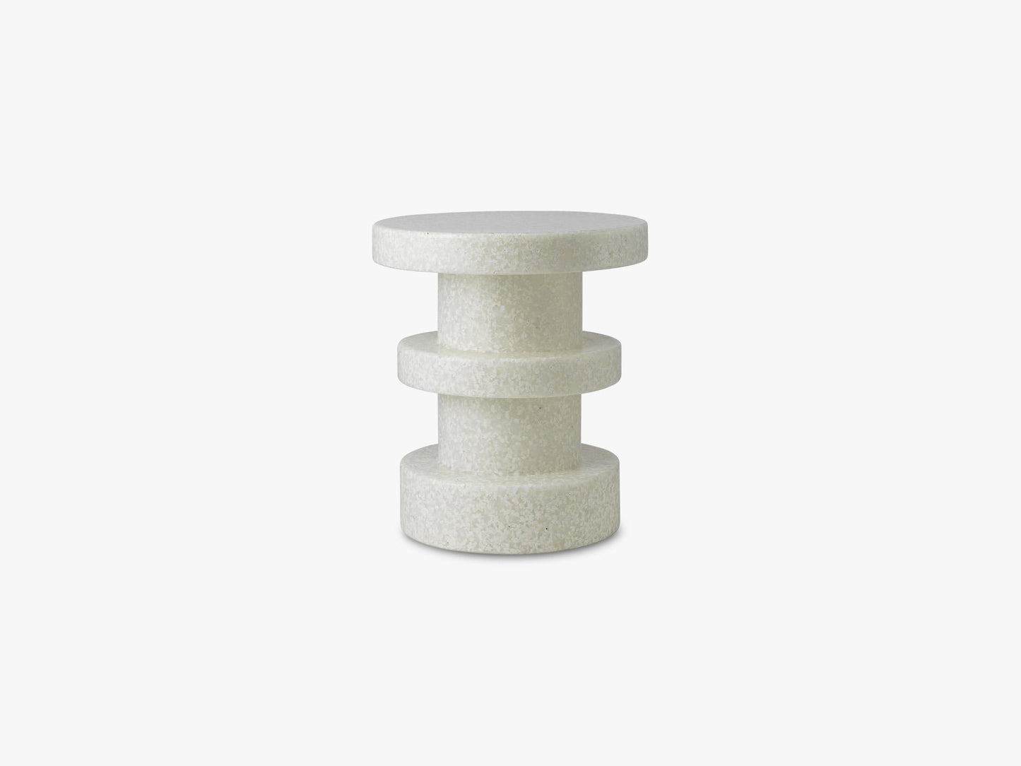 Bit Stool Stack, White/White