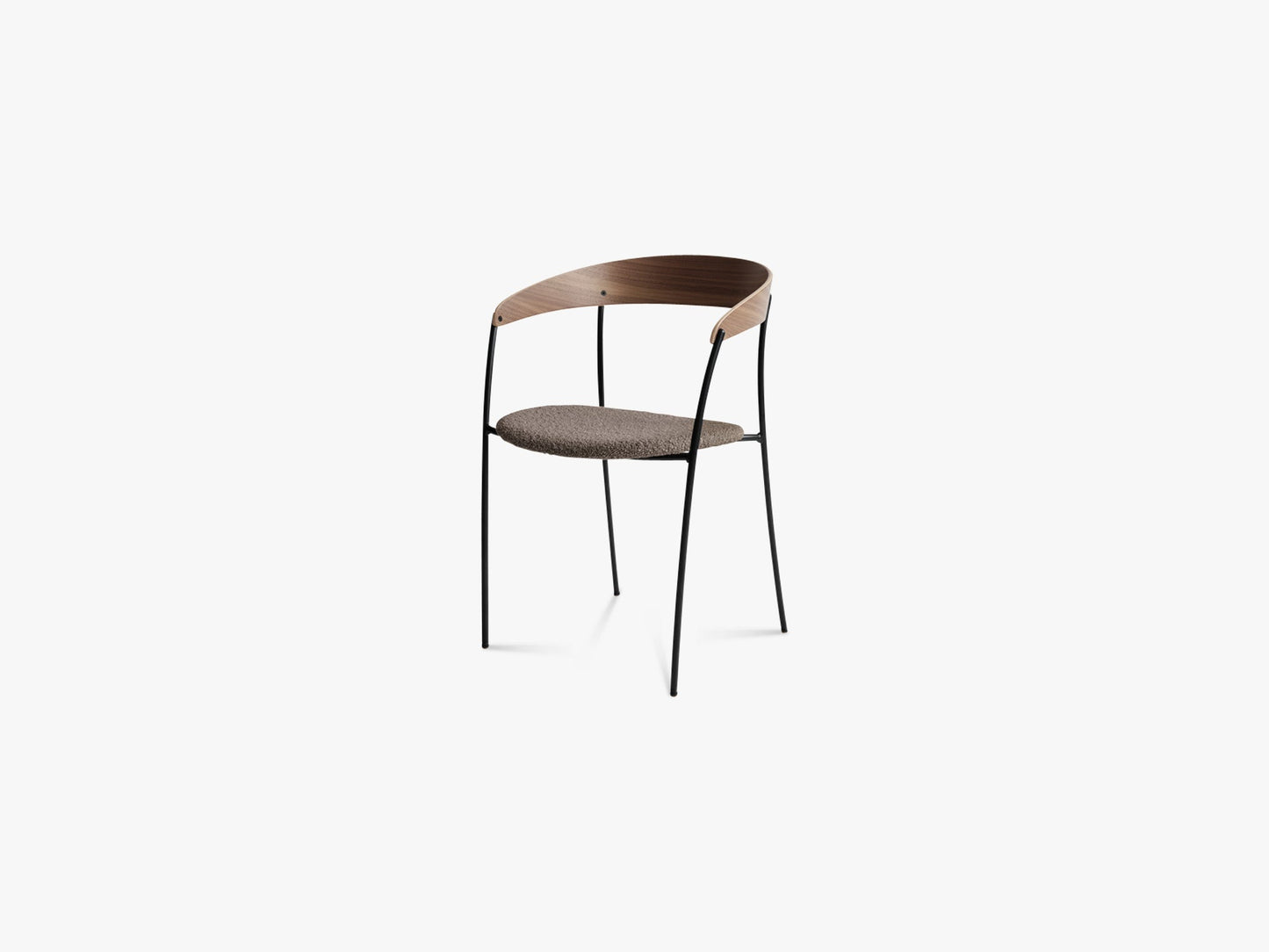 Missing Armchair Walnut - Nevotex, Barnum Dark Taupe