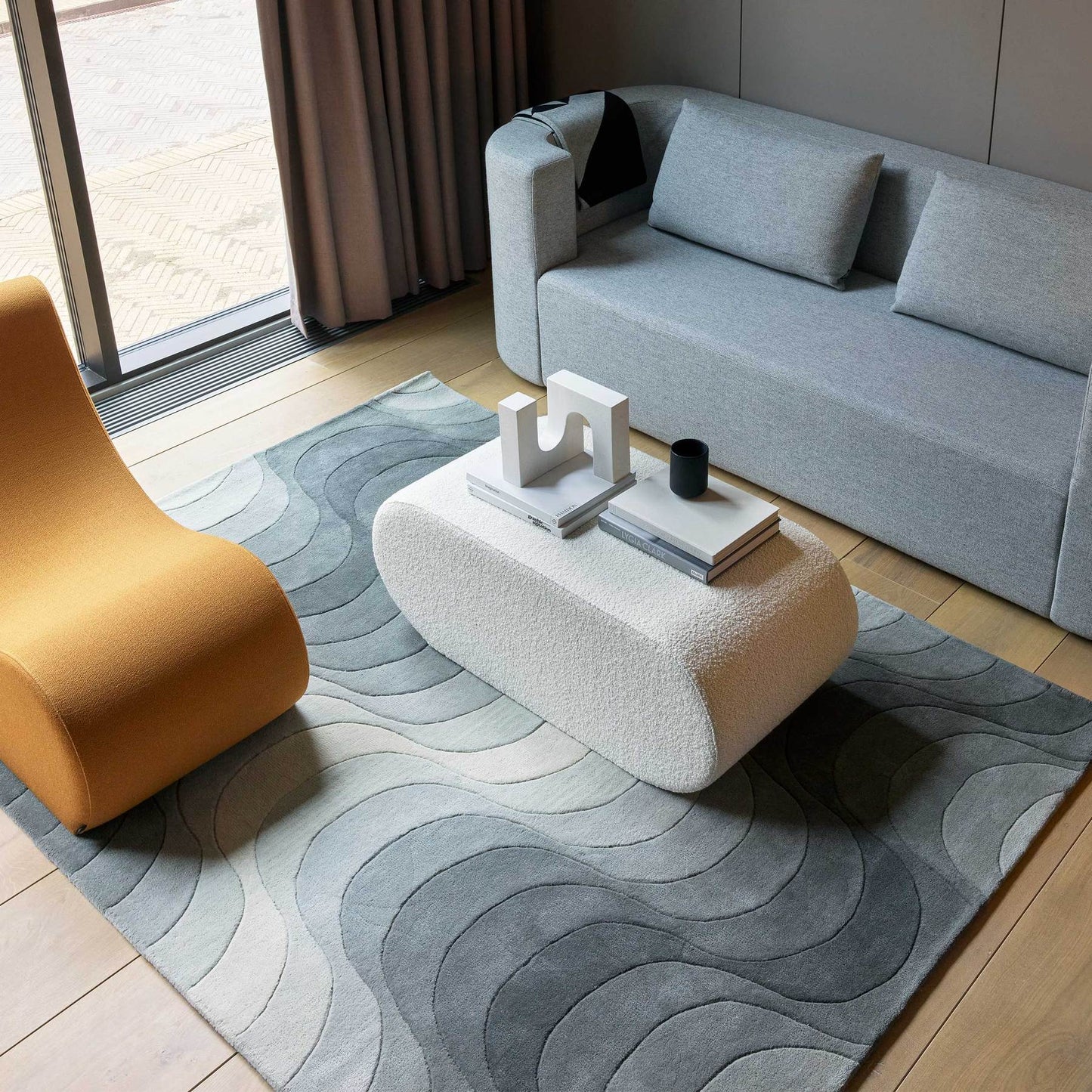 Wave Rug, Grey