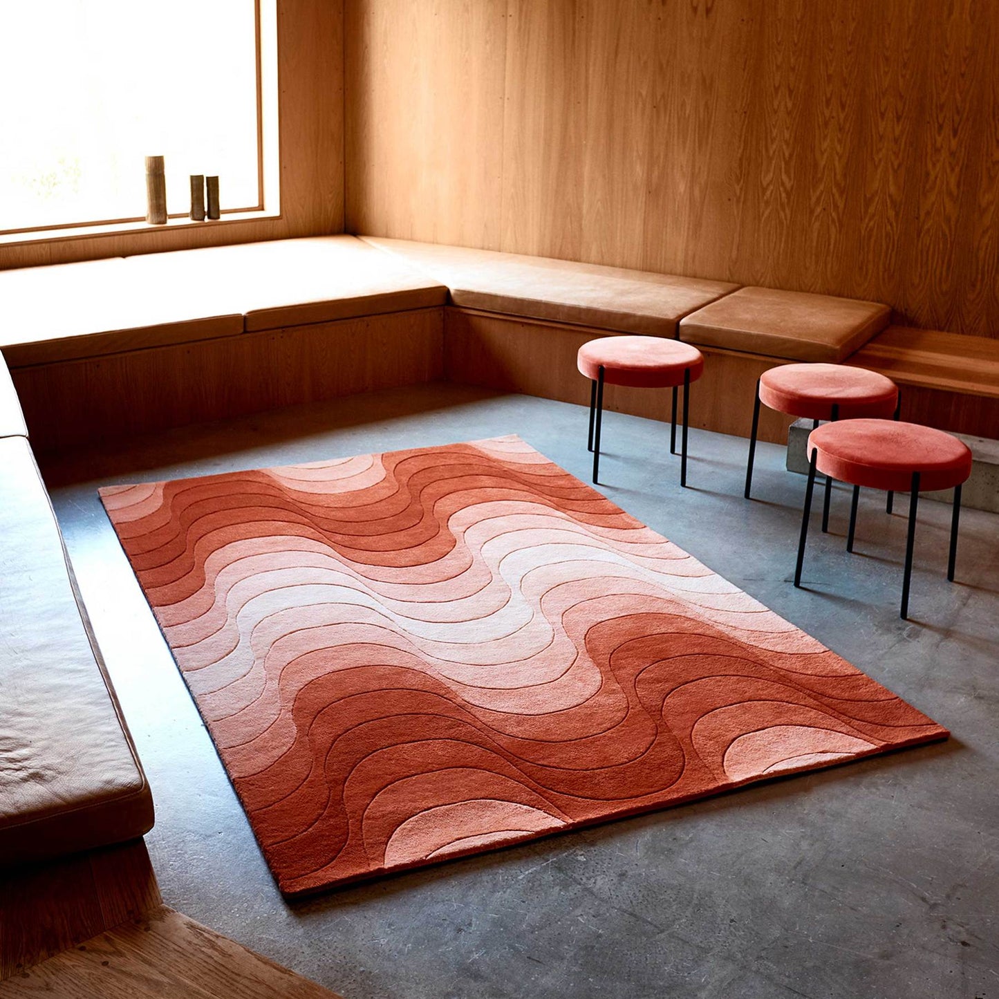 Wave Rug, Orange