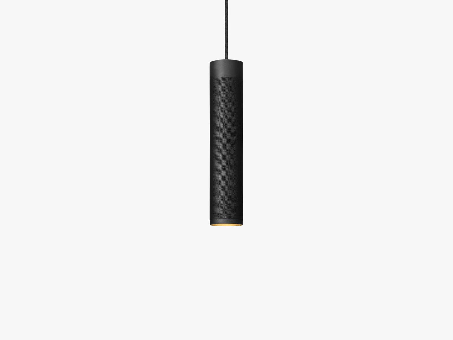 Patrone Pendant Long, Black-Browned Soild Brass