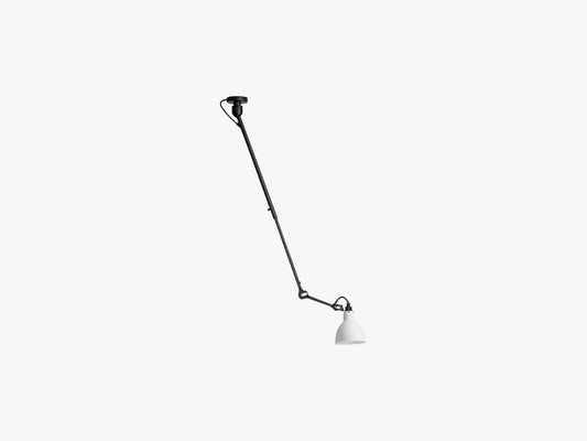 Lampe Gras N302 Single, Mat Sort/Mat Hvid