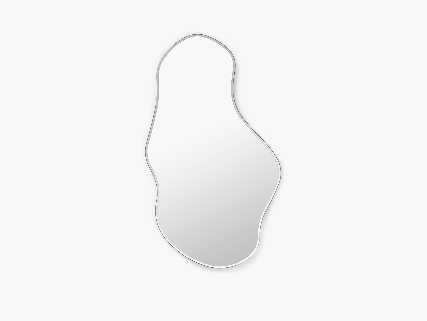 Pond Mirror - Large, Dark chrome