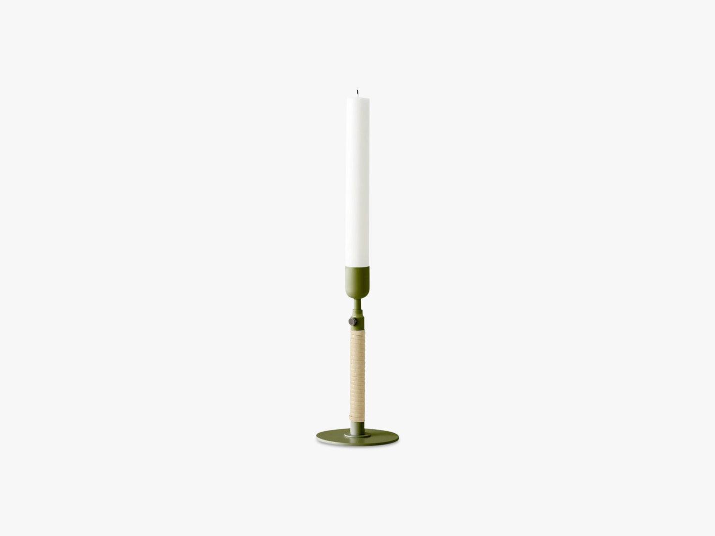 Duca Candleholder, Olive Green
