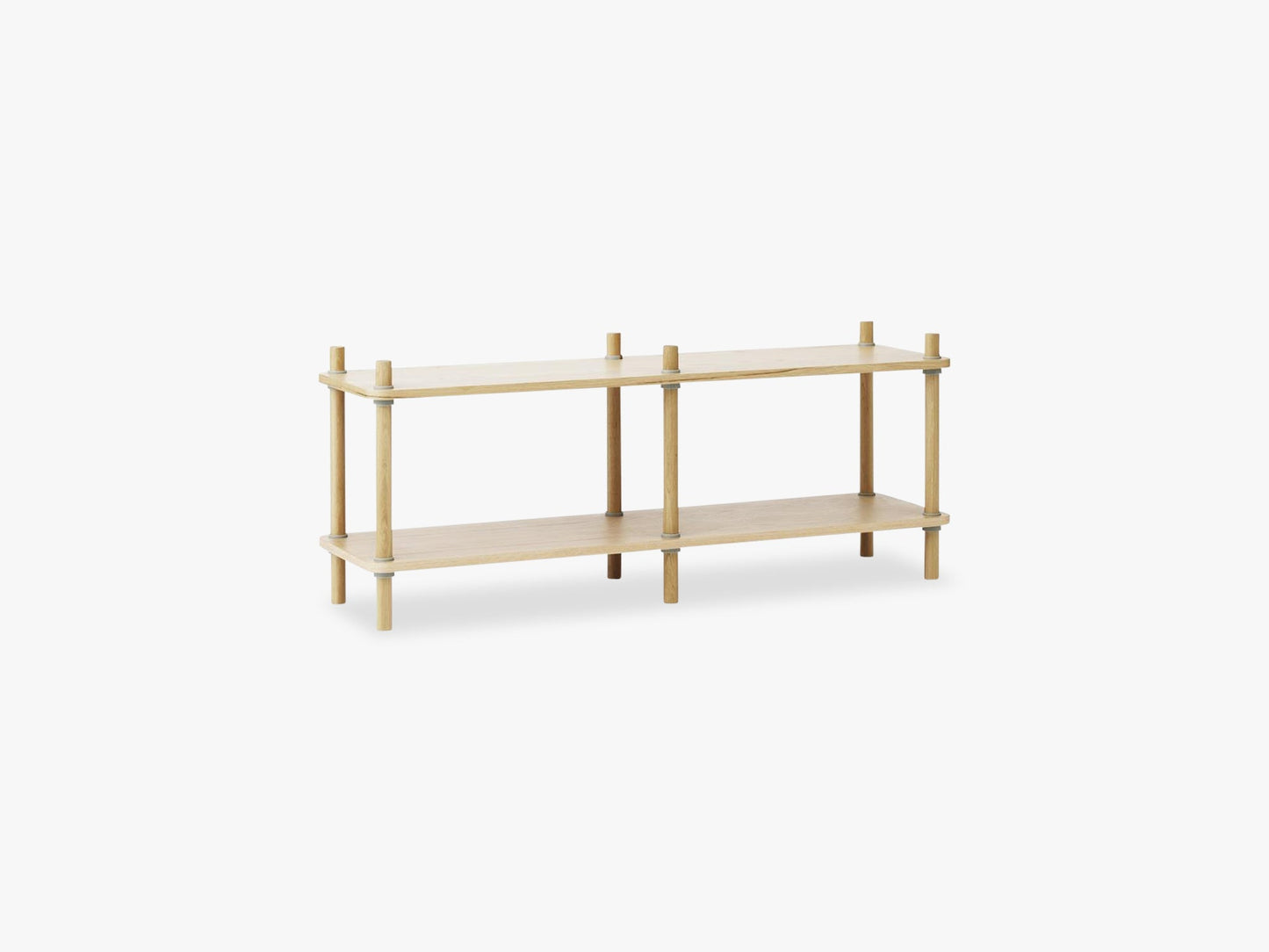 Jam Bookcase 6 poles, Oak/grey