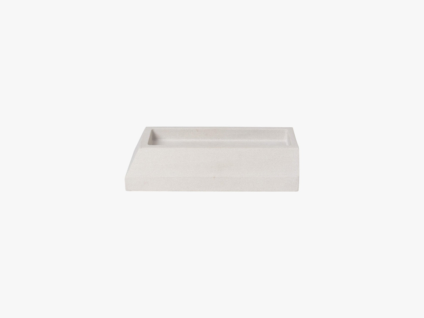 Sandstone Desk Organizer - Medium, Light Grey
