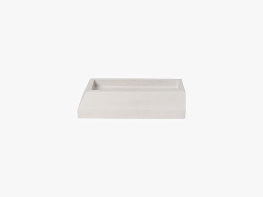 Sandstone Desk Organizer - Medium, Light Grey