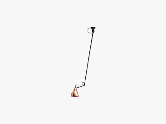 Lampe Gras N302 Single, Mat Sort/Kobber