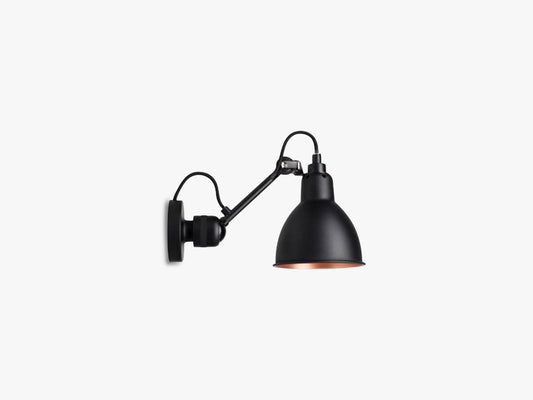 Lampe Gras N304 Hardwired, Mat Sort/Mat Kobber