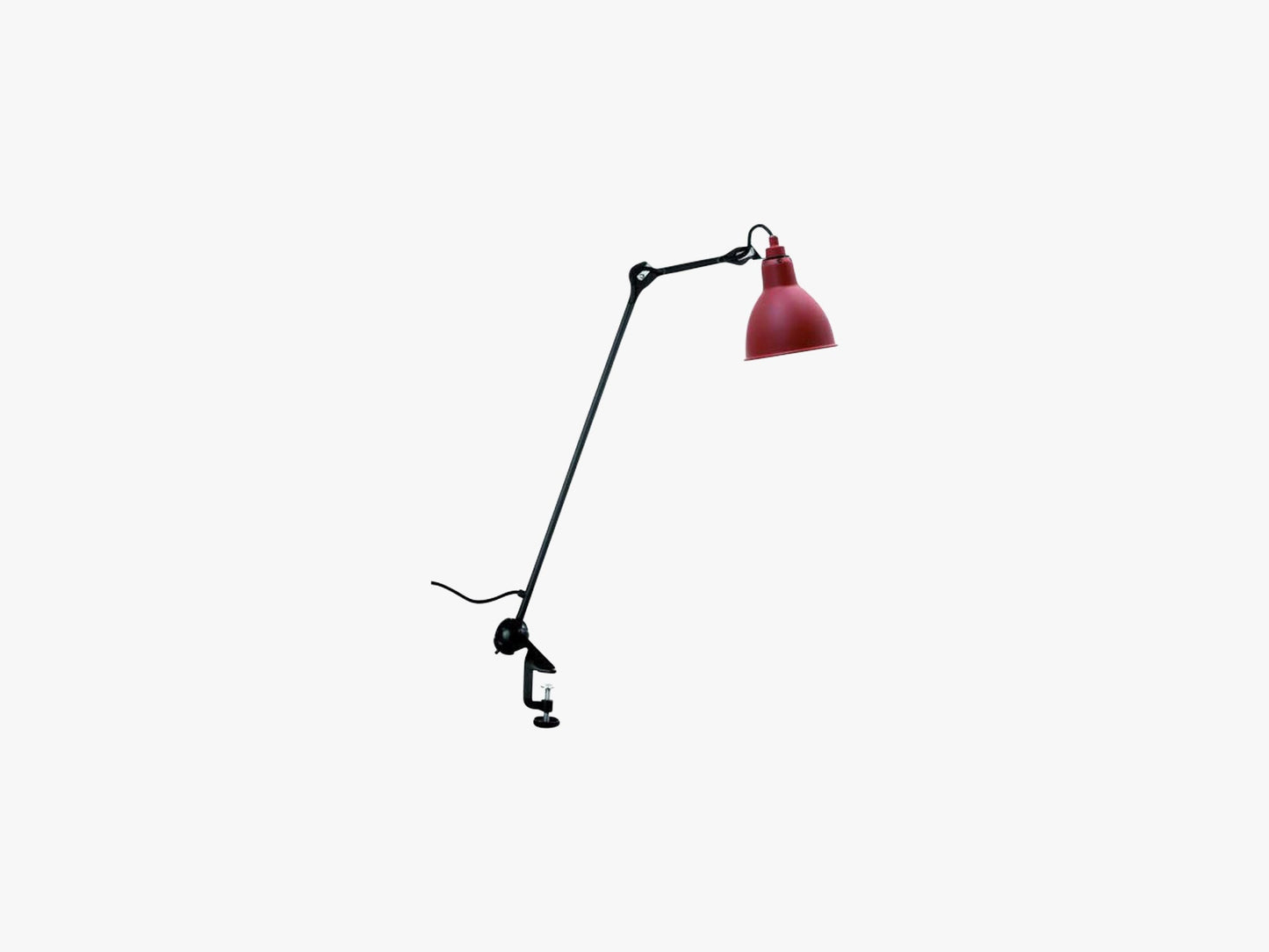 Lampe Gras N201, Mat Sort/Mat Rød