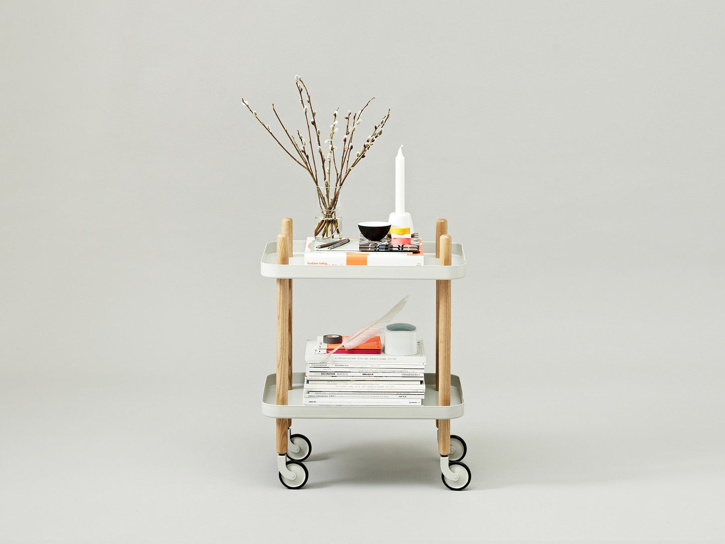 Block Table, Light Grey