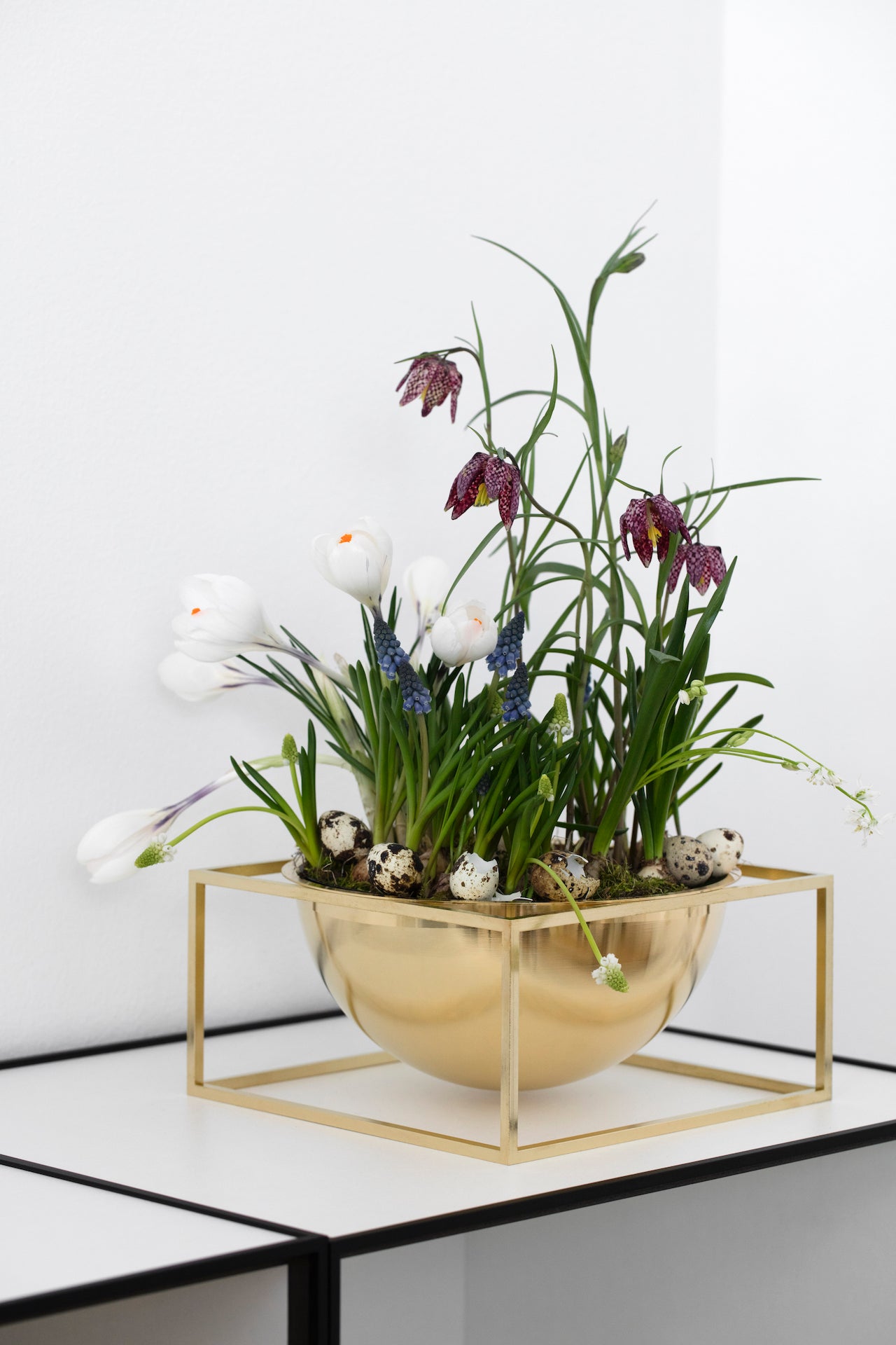 Kubus Bowl centerpiece large, white