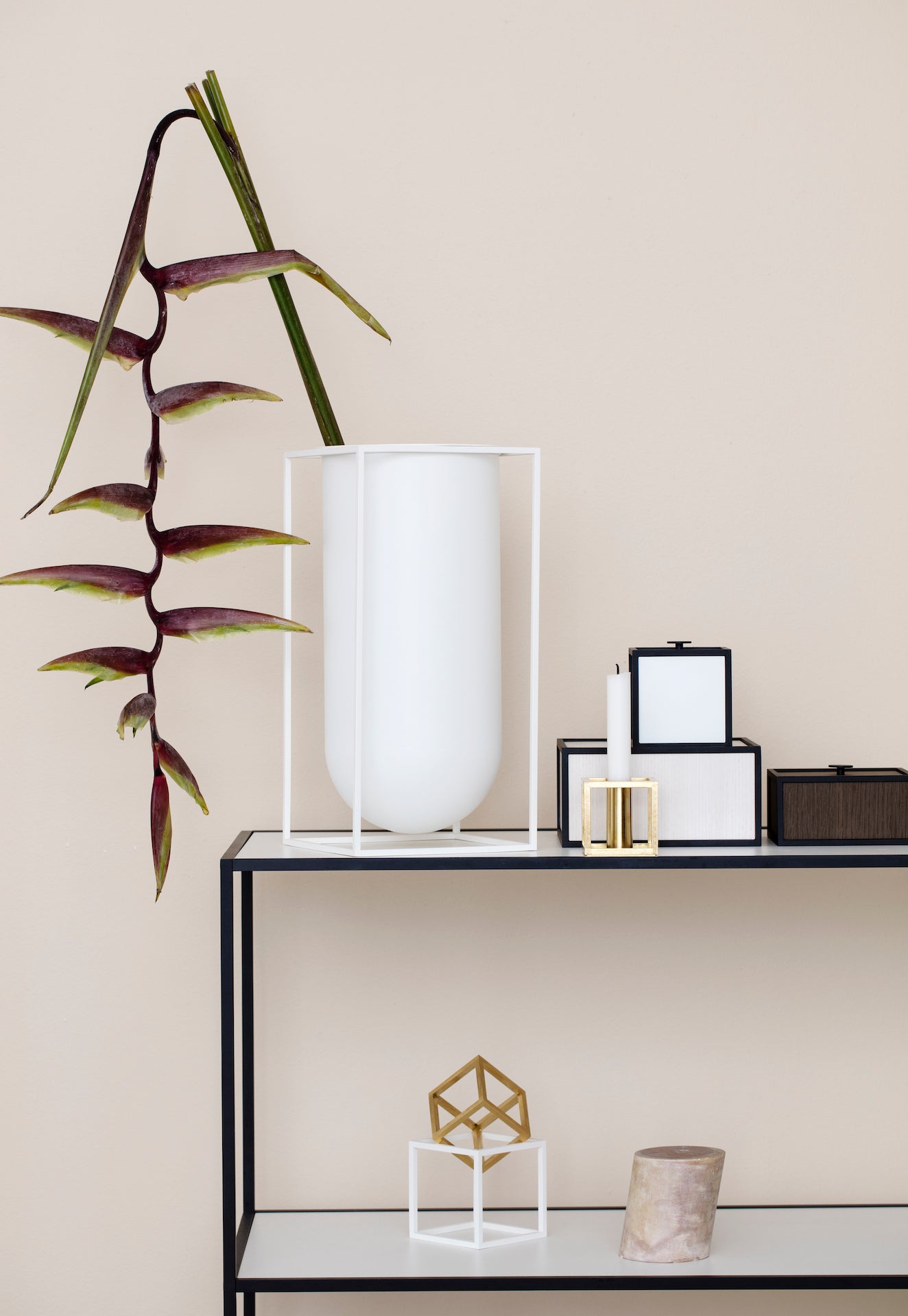 Kubus vase Lolo, white