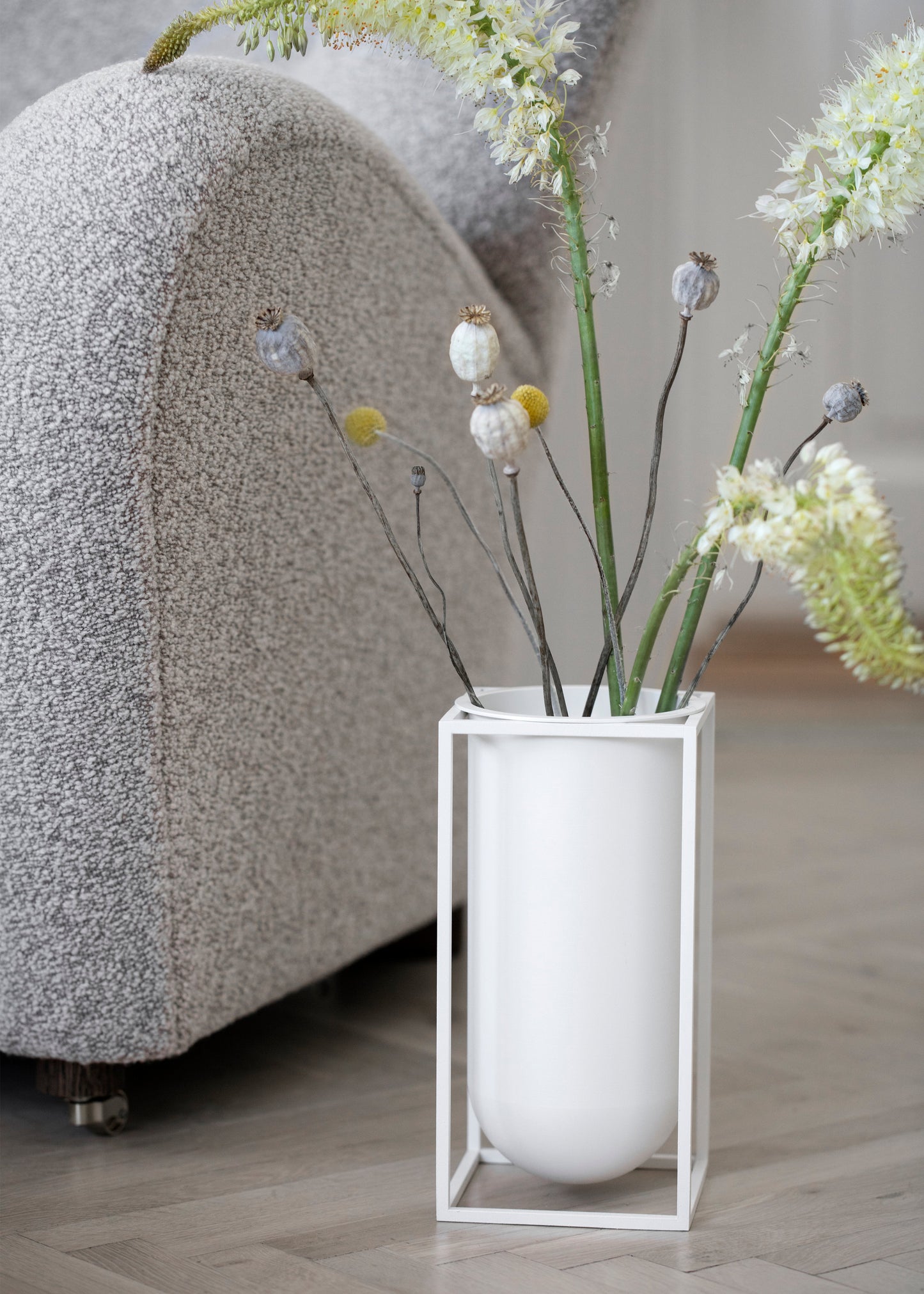 Kubus vase Lolo, white
