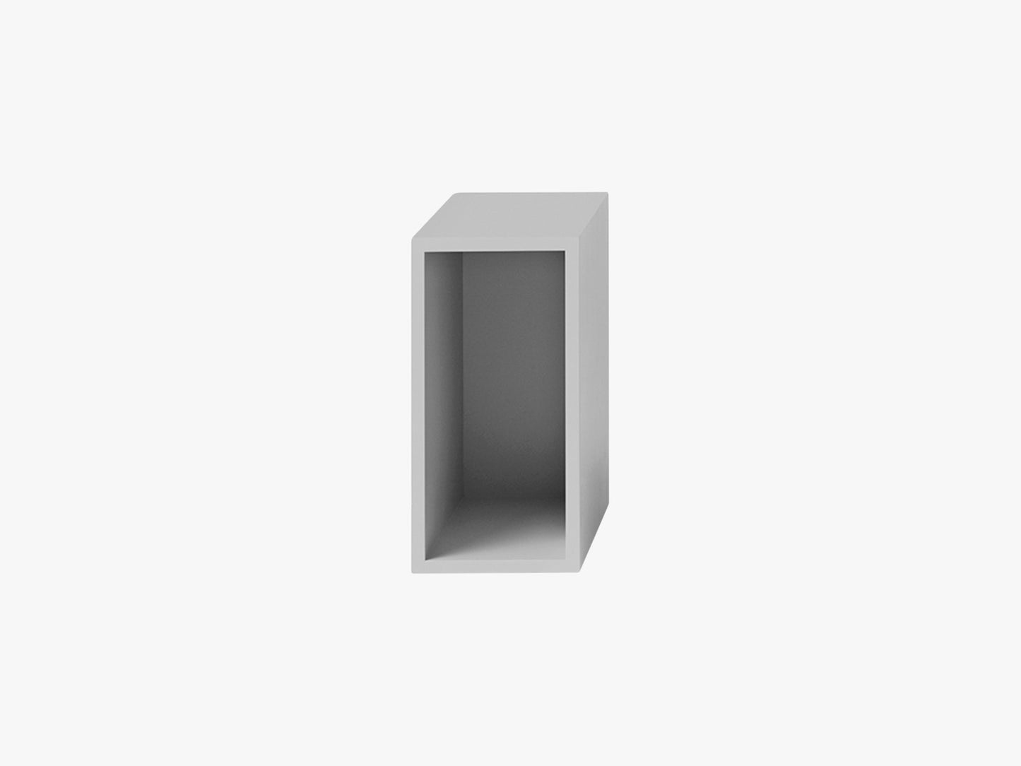 Stacked Storage System - Small w backboard, Light Grey