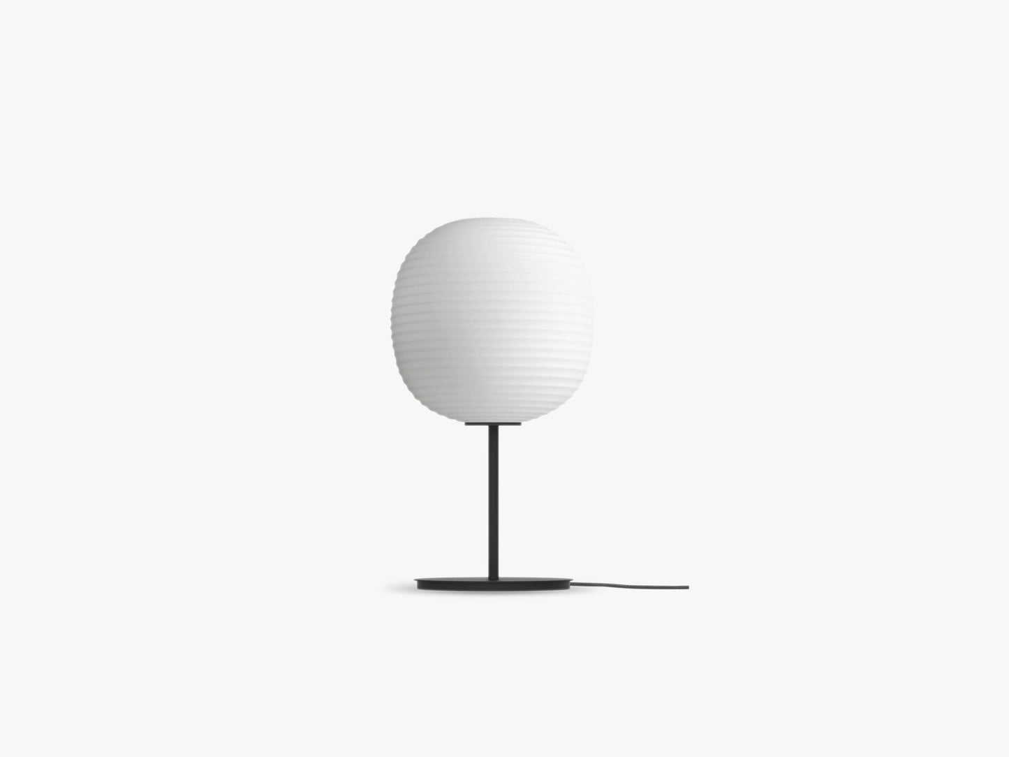 Lantern Table Lamp w Black Base Small, Ø30