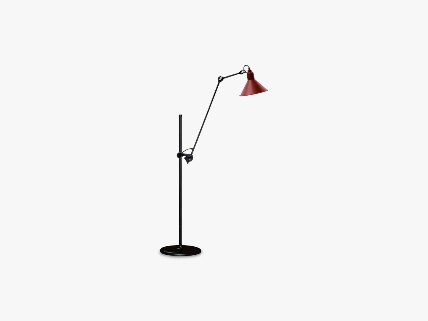 Lampe Gras N215, Mat Sort/Mat Rød