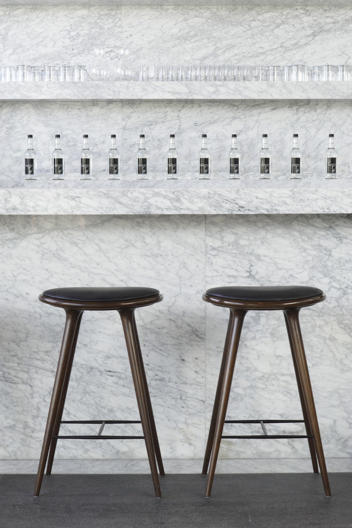 High Stool, Sirka Grey Stained Beech H74