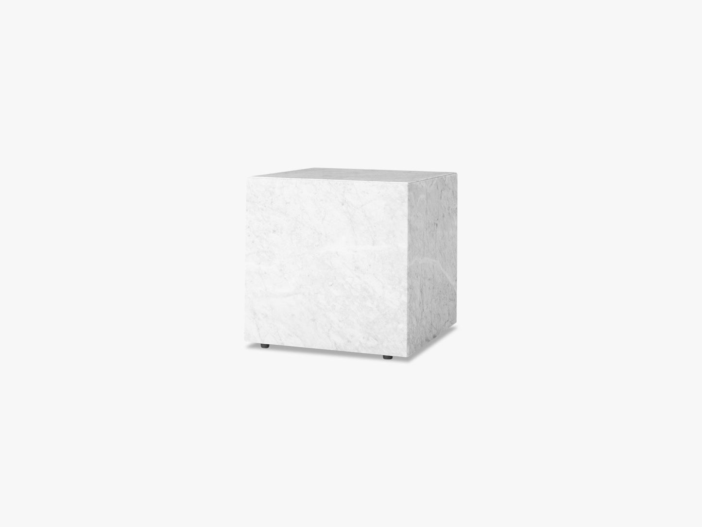 Plinth Cubic, Hvid Marmor