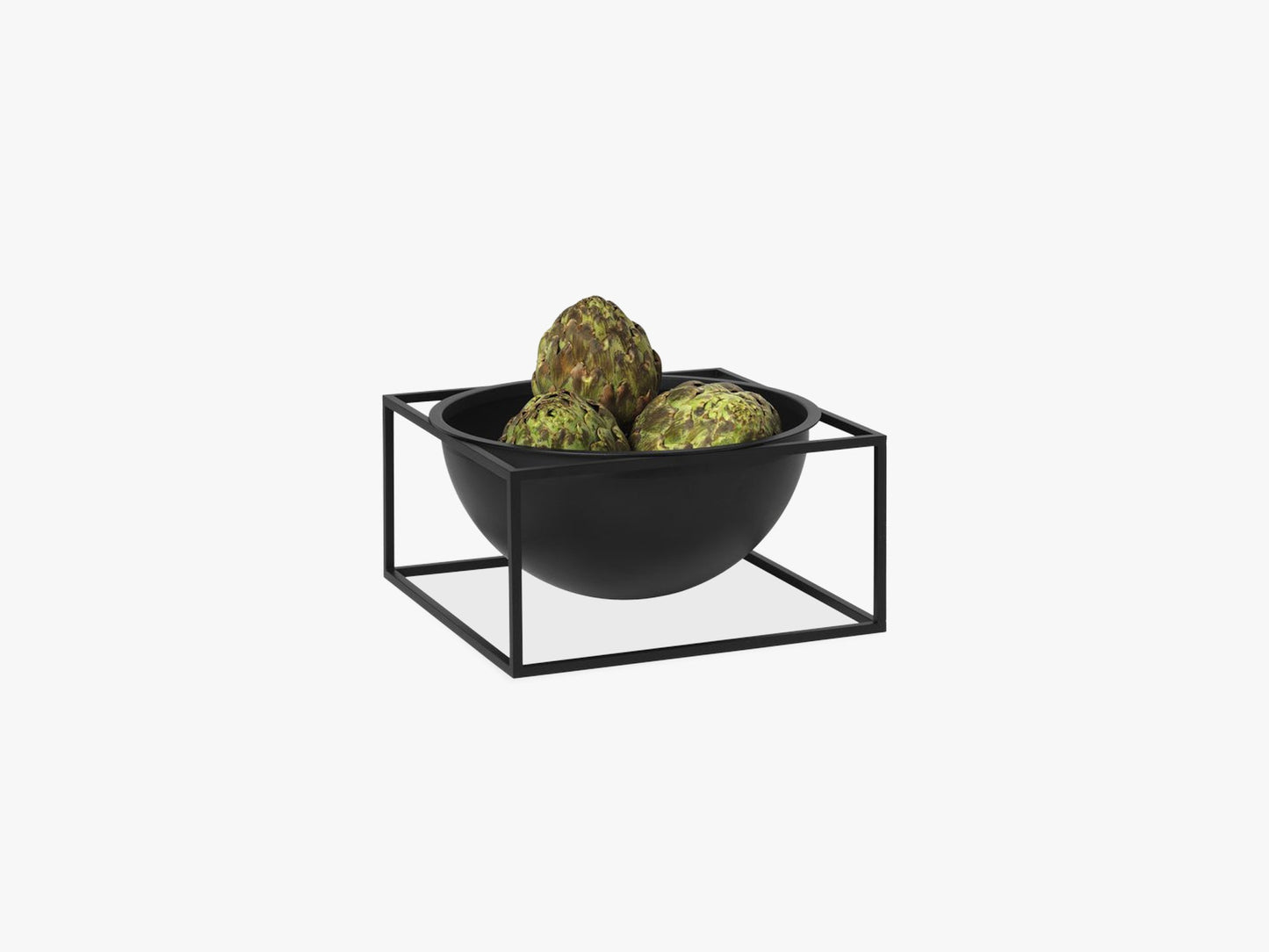 Kubus Bowl centerpiece large, black