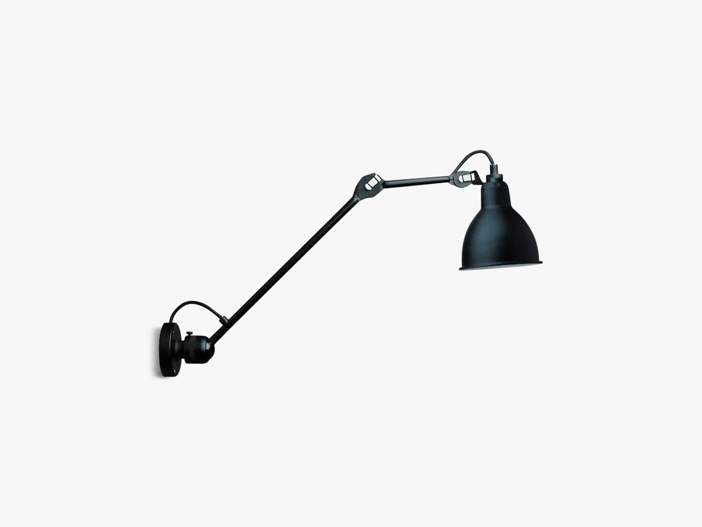 Lampe Gras N304 Hardwired L140, Mat Sort