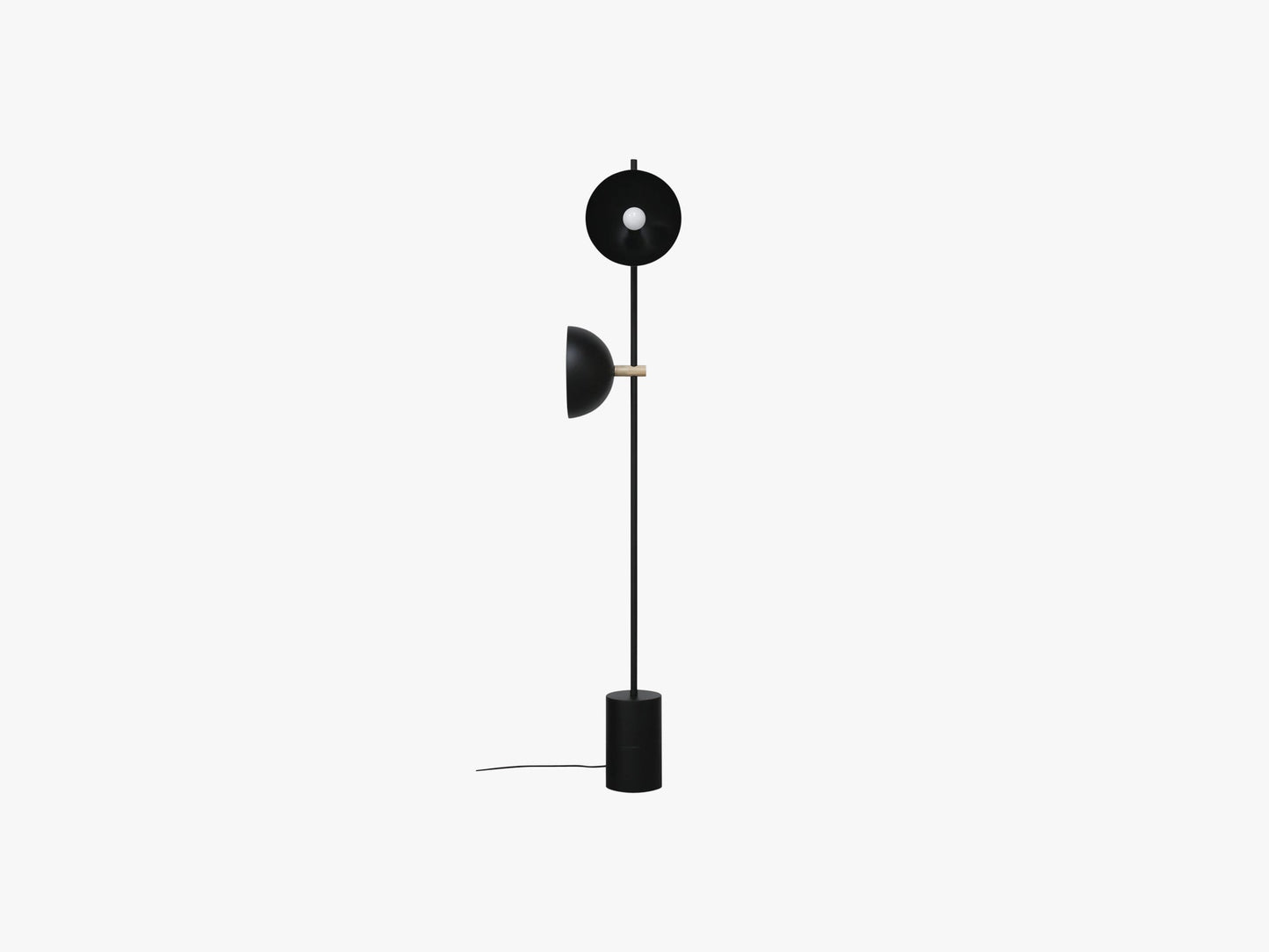 Studio Floor Lamp, Black/Brass