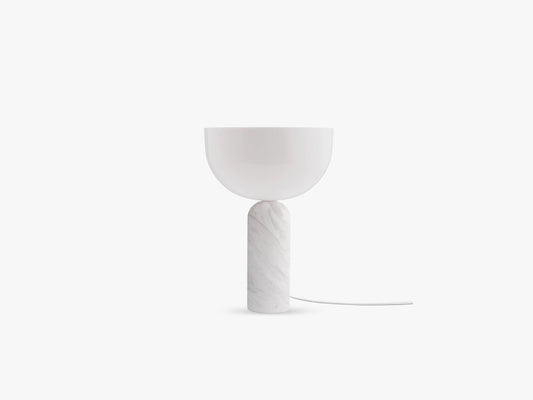 Kizu Table Lamp, White Marble, Small