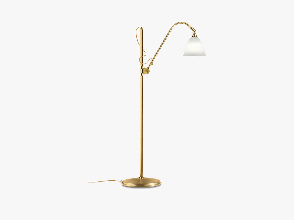 Bestlite BL3 Floor Lamp - Ø16 - Brass Base, Bone China