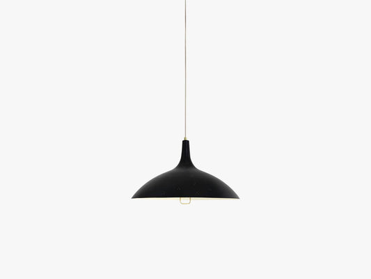 1965 Pendant - Brass base, Black shade