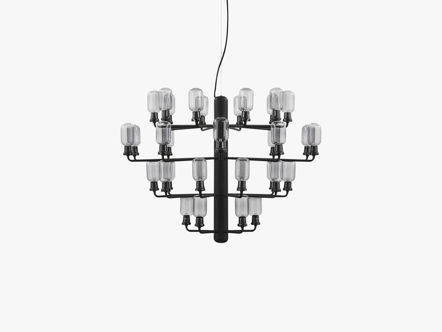 Amp Chandelier Large, Smoke/Black