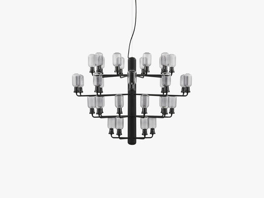 Amp Chandelier Large, Smoke/Black