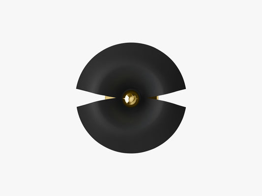 CYCNUS Wall Lamp, Ø30, Black/Gold