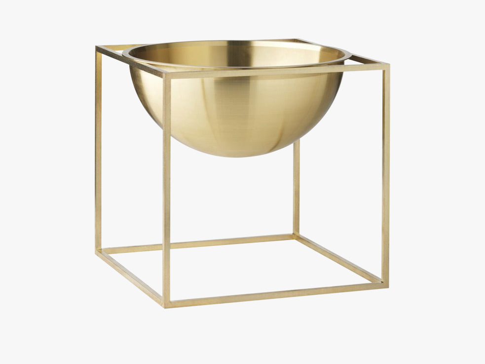 Kubus Bowl large, brass