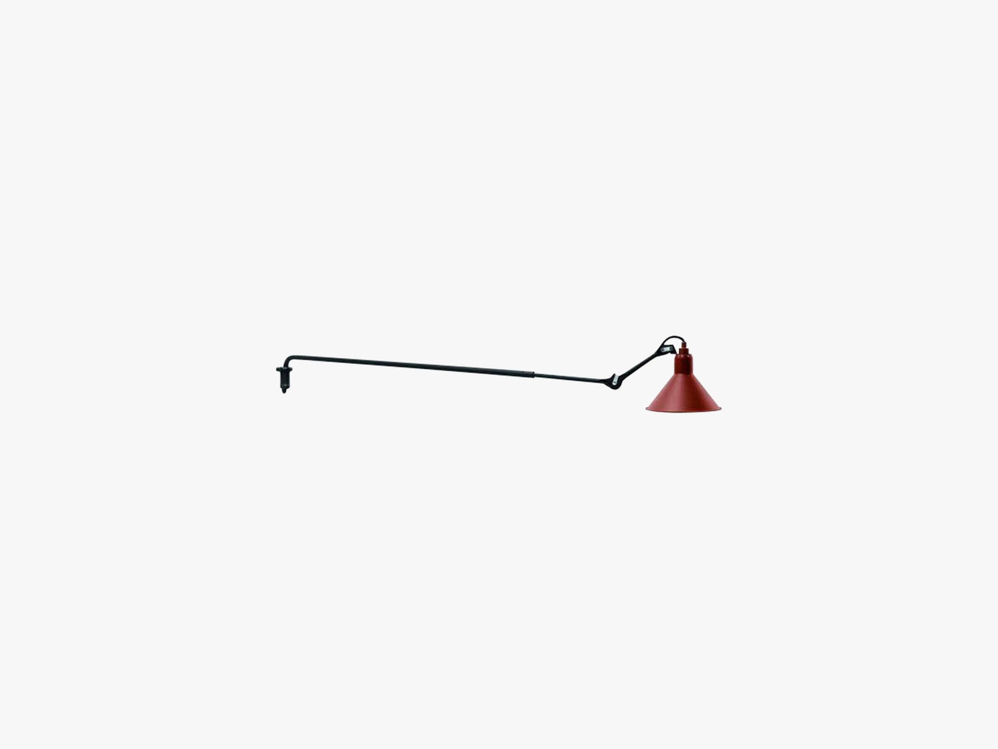 Lampe Gras N213, Mat Sort/Mat Rød