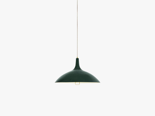 1965 Pendant - Brass base, Green shade