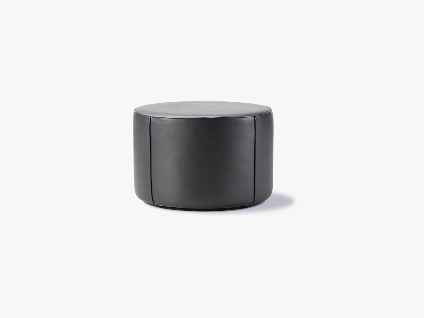 Mono Pouf Ø55, Omni Black/Leather