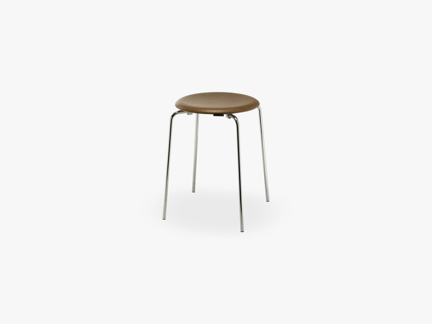 DOT, Walnut elegance leather / chrome base