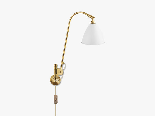 Bestlite BL6 Wall Lamp - Ø16 - All Brass, Matt White