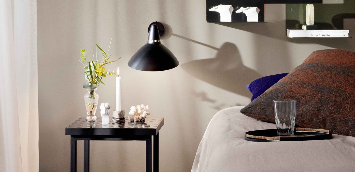 Lightsome wall lamp, Black noir