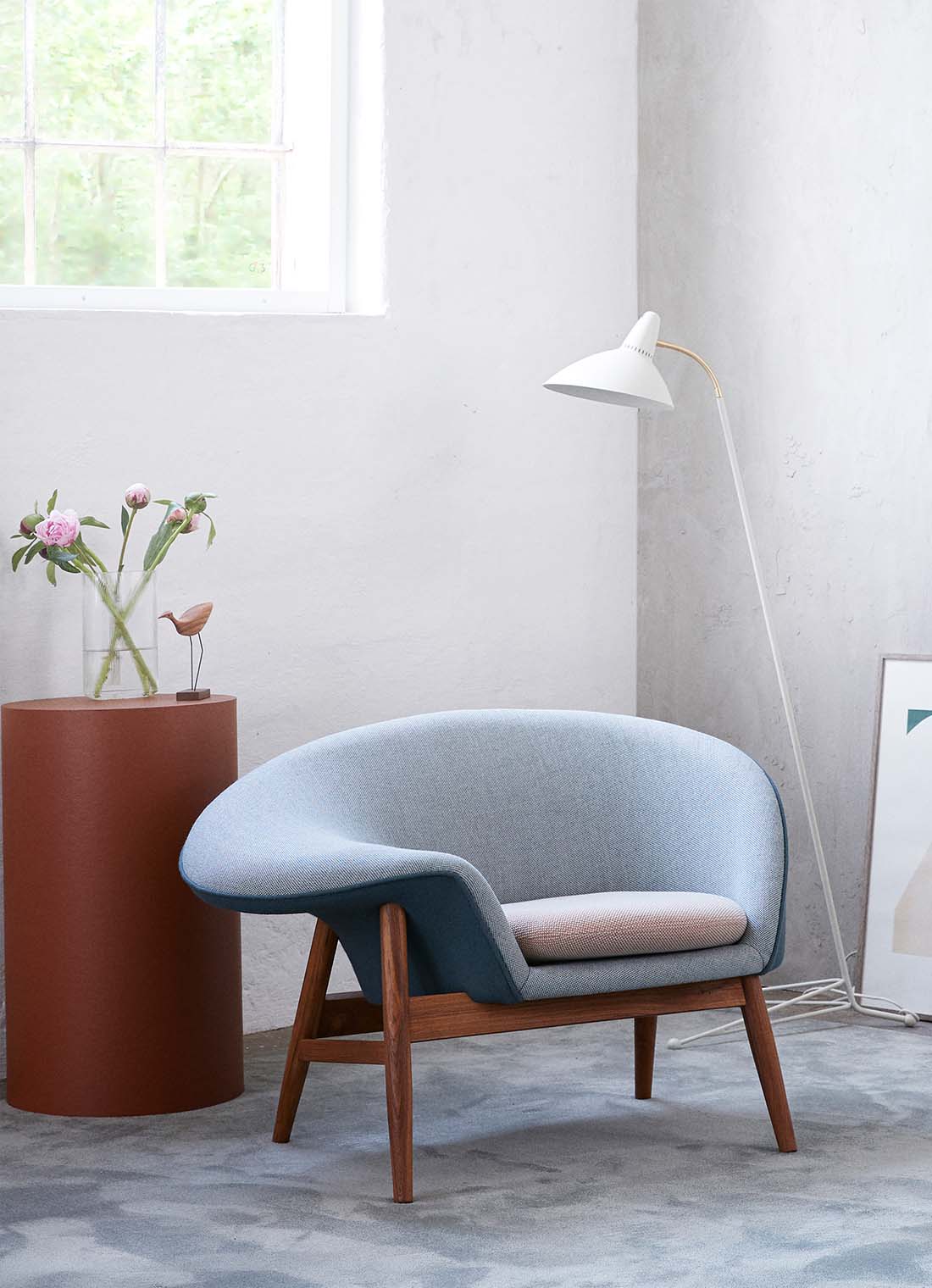 Lightsome floor lamp, Azure blue