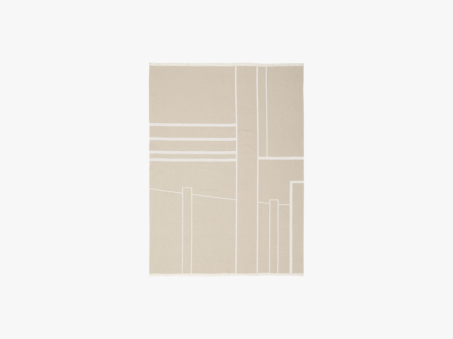 Architecture Throw, Beige/Off White