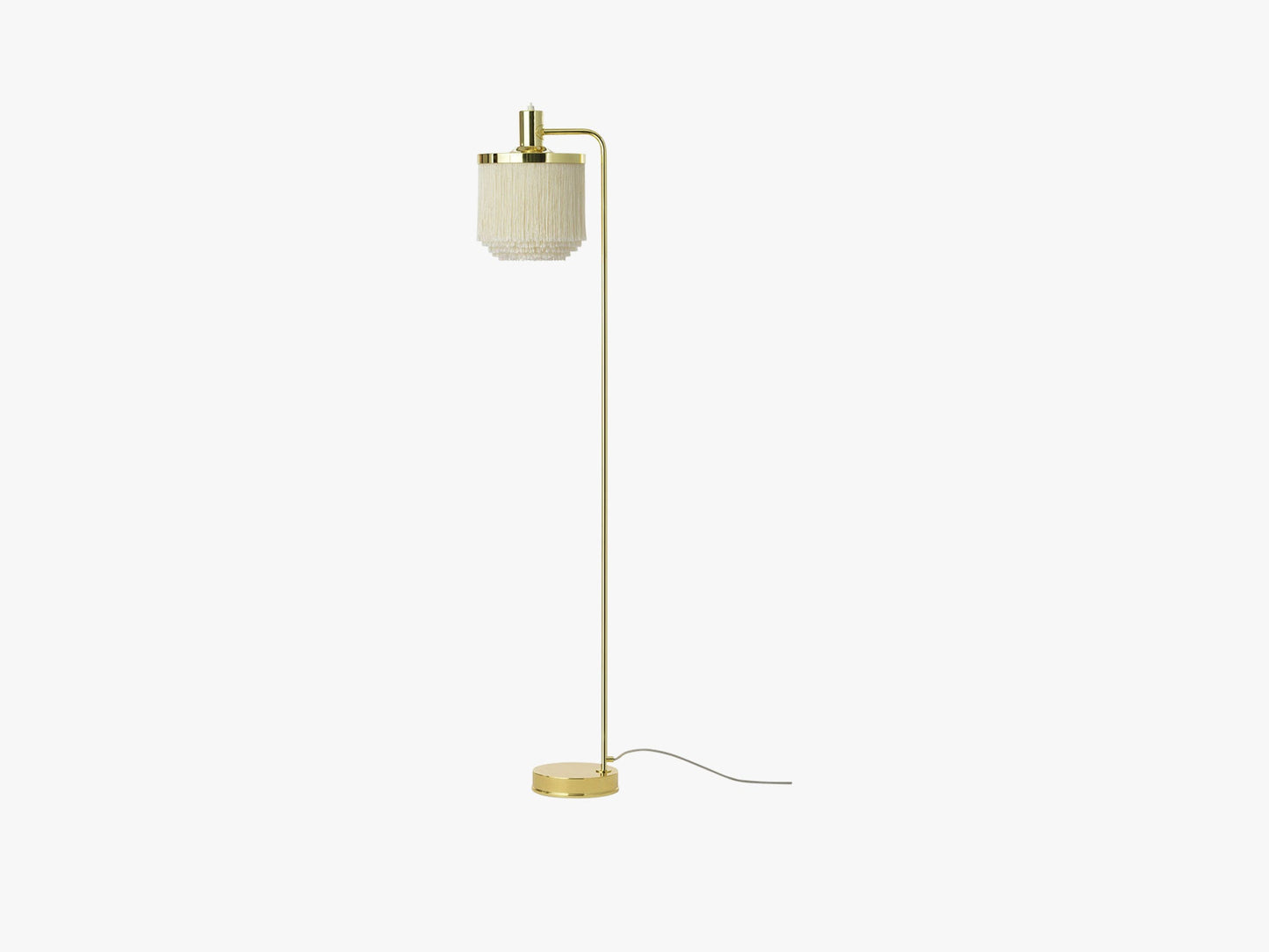 Fringe Floor Lamp, Cream white