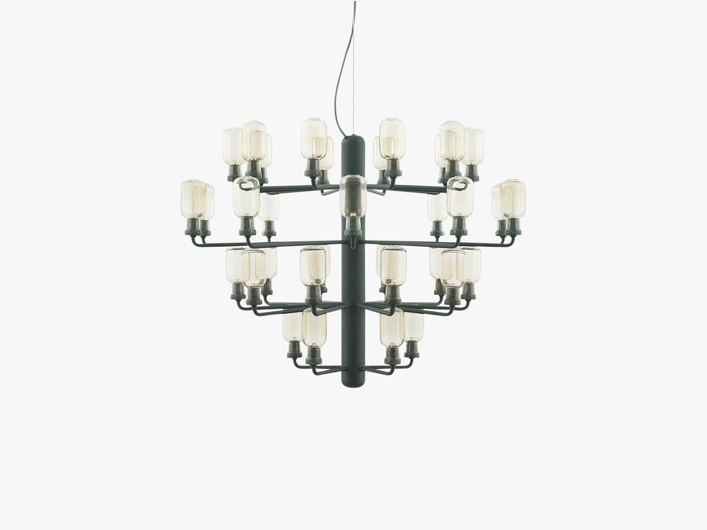 Amp Chandelier Large, Gold/Green